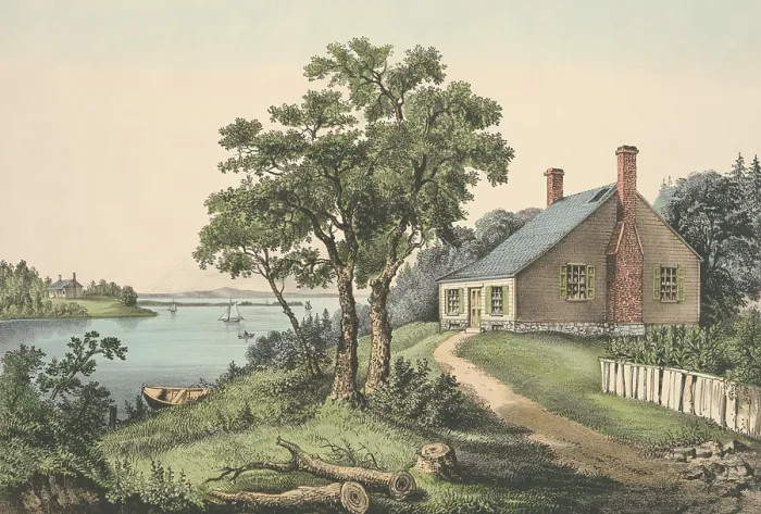 Framed Print : Birth-place of George Washington, at Bridges Creek, Westmoreland County, Virginia (BSLOC_2019_5_12)