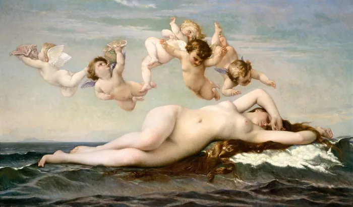 Framed Print : THE BIRTH OF VENUS, by Alexandre Cabanel, 1875, French painting, oil on canvas