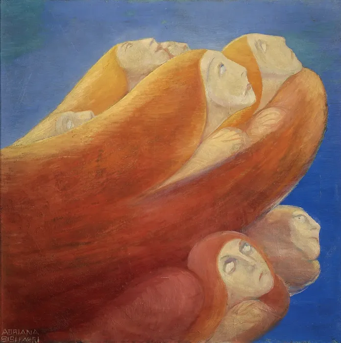 Framed Print : Bisi Fabbri Adriana, Angels, 1914, 20th Century, oil on canvas, Private collection (602592) Everett CollectionMondadori Portfolio**US SALES ONLY**