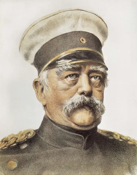 Framed Print : BISMARCK, Otto, prncipe von (1815-1898). Anonymous French portrait of Otto Bismarck. Engraving. ITALY. Rome. Museo Centrale del Risorgimento (Central Museum of the Risorgimento)