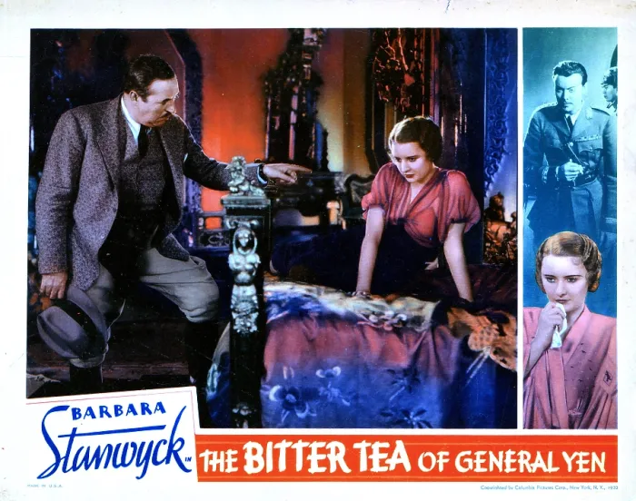 Framed Print : THE BITTER TEA OF GENERAL YEN, from left, Walter Connolly, Barbara Stanwyck, 1933