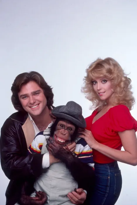 Framed Print : B.J. & THE BEAR, Greg Evigan, Sam the Chimp, Judy Landers, 1978-1981 Framed Print : B.J. & THE BEAR, Greg Evigan, Sam the Chimp, Judy Landers, 1978-1981