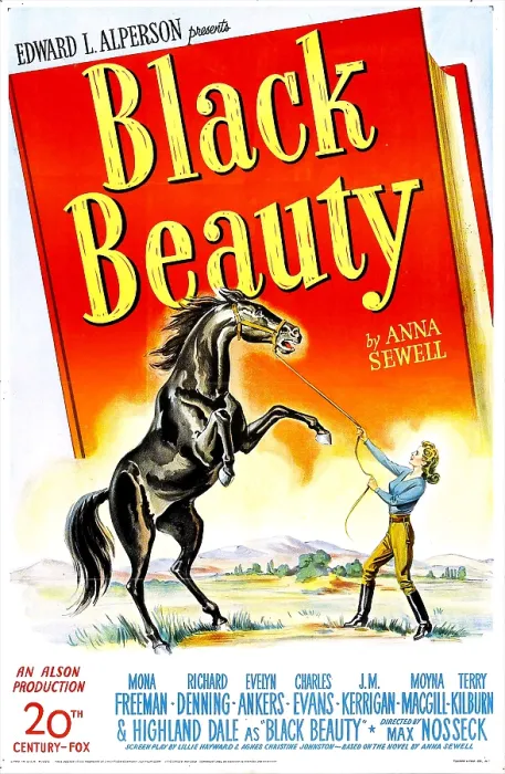 Framed Print : BLACK BEAUTY, US poster, Mona Freeman, 1946. 20th Century Fox, TM & Copyright / courtesy Everett Collection