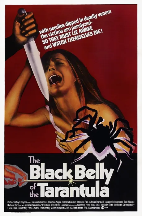 Framed Print : THE BLACK BELLY OF THE TARANTULA, (aka LA TARANTOLA DAL VENTRE NERO), US poster, 1971 Framed Print : THE BLACK BELLY OF THE TARANTULA, (aka LA TARANTOLA DAL VENTRE NERO), US poster, 1971
