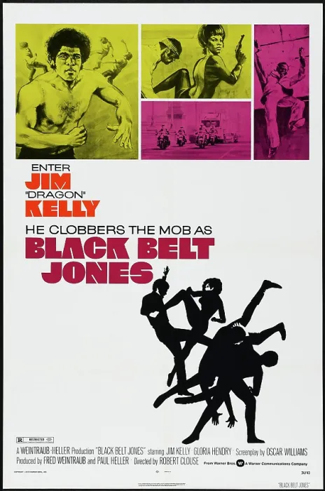 Framed Print : BLACK BELT JONES, US poster, from upper left: Jim Kelly, Gloria Hendry, 1974
