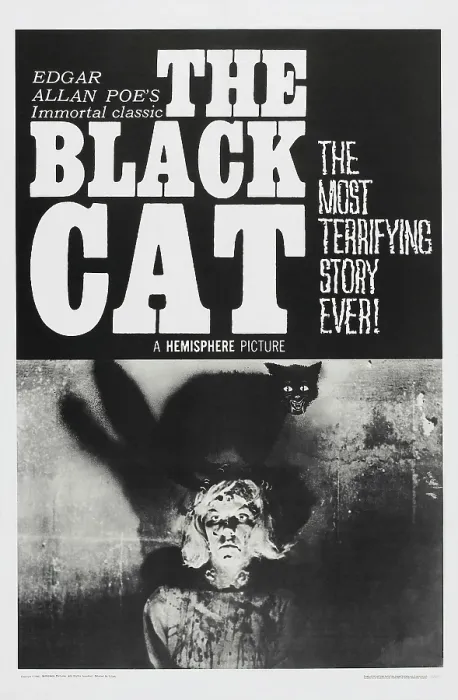 Framed Print : THE BLACK CAT, US poster, 1966 Framed Print : THE BLACK CAT, US poster, 1966