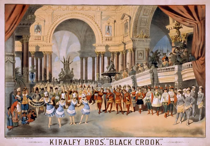 Framed Print : BLACK CROOK's was first produced in New York in 1866 Framed Print : BLACK CROOK's was first produced in New York in 1866