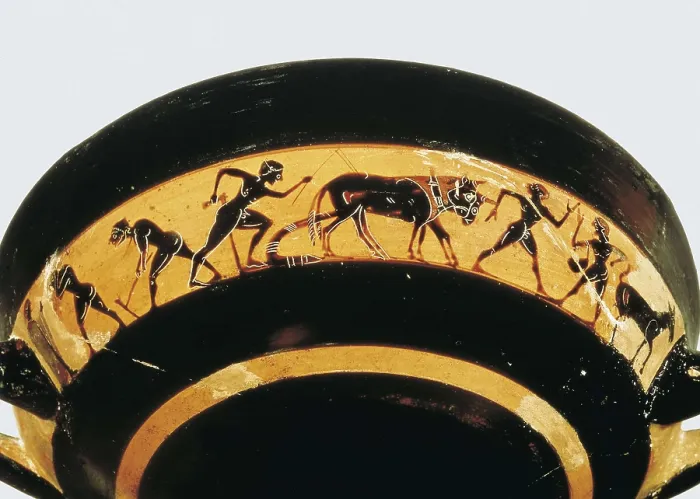 Framed Print : Black-figured cup. ca. 530 BC. Detail. Classical Greek art. Ceramics. FRANCE. Paris. Louvre Museum. Proc: GREECE. Athens. AISA / Everett Collection**US SALES ONLY** Framed Print : Black-figured cup. ca. 530 BC. Detail. Classical Greek art. Ceramics. FRANCE. Paris. Louvre Museum. Proc: GREECE. Athens. AISA / Everett Collection**US SALES ONLY**