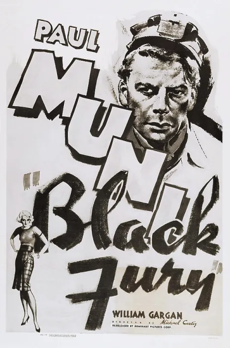Framed Print : BLACK FURY, US poster, Paul Muni (top), 1935 Framed Print : BLACK FURY, US poster, Paul Muni (top), 1935