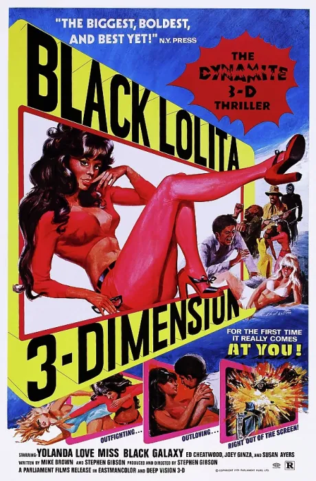 Framed Print : BLACK LOLITA, (aka WILDCAT WOMEN, reissue title), US poster, Yolanda Love, 1975 Framed Print : BLACK LOLITA, (aka WILDCAT WOMEN, reissue title), US poster, Yolanda Love, 1975