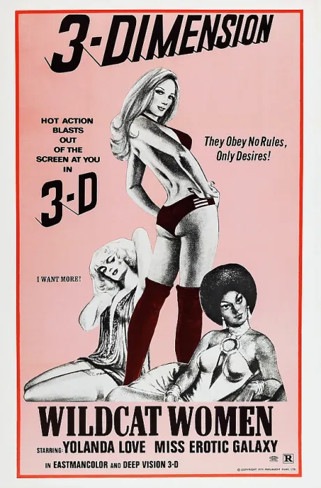 Framed Print : BLACK LOLITA, (aka WILDCAT WOMEN, reissue title), US poster, 1975