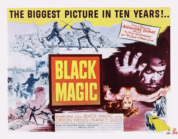Framed Print : BLACK MAGIC, US poster, Orson Welles, Nancy Guild, 1949