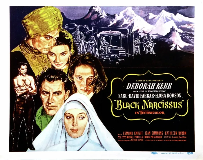 Framed Print : BLACK NARCISSUS, David Farrar, Sabu, Jean Simmons, Deborah Kerr, Kathleen Byron, 1947