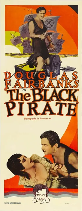 Framed Print : THE BLACK PIRATE, left to right on bottom: Billie Dove, Douglas Fairbanks; top and very bottom of poster: Douglas Fairbanks, 1926 Framed Print : THE BLACK PIRATE, left to right on bottom: Billie Dove, Douglas Fairbanks; top and very bottom of poster: Douglas Fairbanks, 1926
