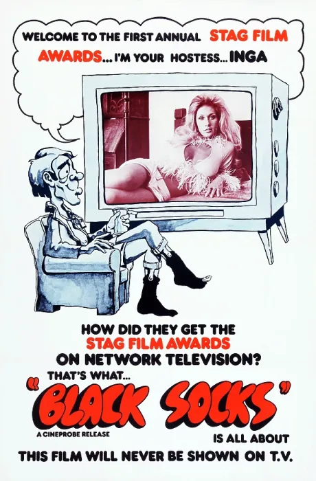 Framed Print : BLACK SOCKS, US poster, Robyn Hilton (on tv), 1975
