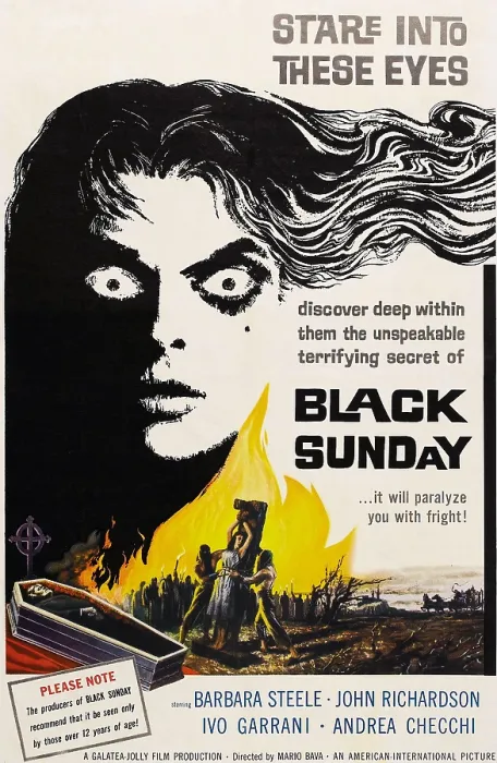 Framed Print : BLACK SUNDAY, Barbara Steele, poster art, 1960 Framed Print : BLACK SUNDAY, Barbara Steele, poster art, 1960