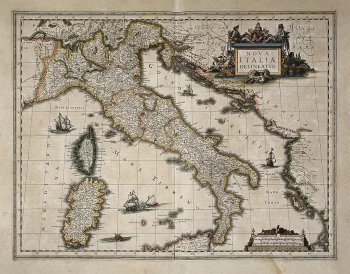 Framed Print : BLAEU, Willem Janszoon (1571-1638); BLAEU, Jan (1596-1673). Atlas Novus or Atlas Maior. 1635 - 1665. Nova Italiae Delineatio. Map of Italy, printed in Amsterdam in 1631. Etching Framed Print : BLAEU, Willem Janszoon (1571-1638); BLAEU, Jan (1596-1673). Atlas Novus or Atlas Maior. 1635 - 1665. Nova Italiae Delineatio. Map of Italy, printed in Amsterdam in 1631. Etching