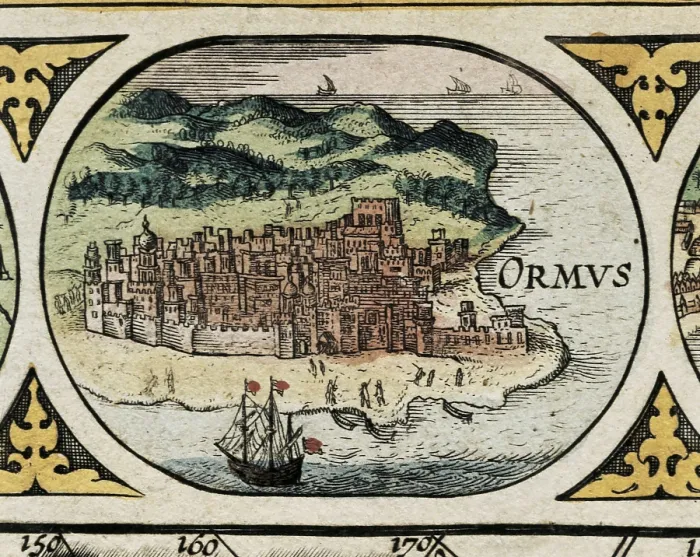Framed Print : BLAEU, Willem Janszoon (1571-1638); BLAEU, Jan (1596-1673). Le Theatre du Monde (The World Theatre). 1645. Detail of the world map with the legend of America. Etching. SPAIN