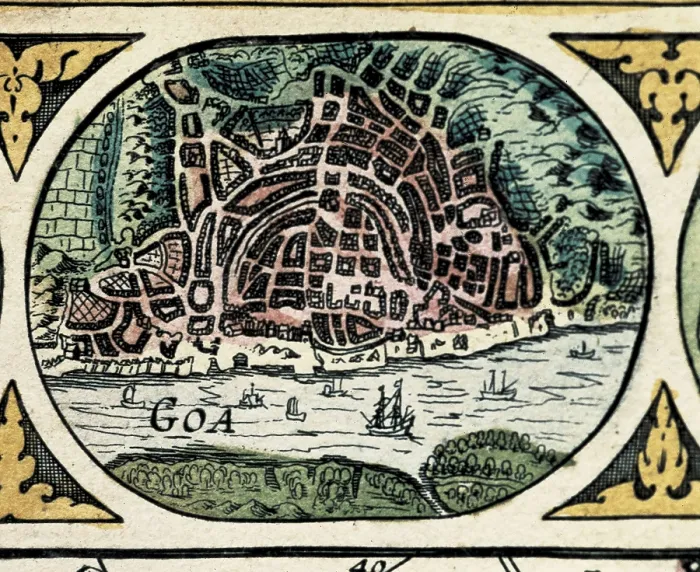 Framed Print : BLAEU, Willem Janszoon (1571-1638); BLAEU, Jan (1596-1673). Le Theatre du Monde (The World Theatre). 1645. Detail of the world map with the legend of America. Etching. SPAIN