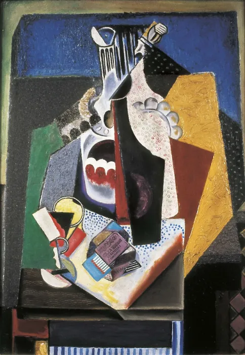 Framed Print : BLANCHARD, Mara Gutirrez-Cueto (1881-1932). Still Life. Cubism. Oil on canvas. AISA / Everett Collection.**US SALES ONLY** Framed Print : BLANCHARD, Mara Gutirrez-Cueto (1881-1932). Still Life. Cubism. Oil on canvas. AISA / Everett Collection.**US SALES ONLY**