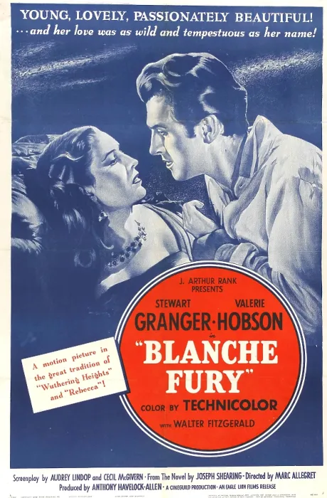 Framed Print : BLANCHE FURY, US poster, Valerie Hobson, Stewart Granger, 1948
