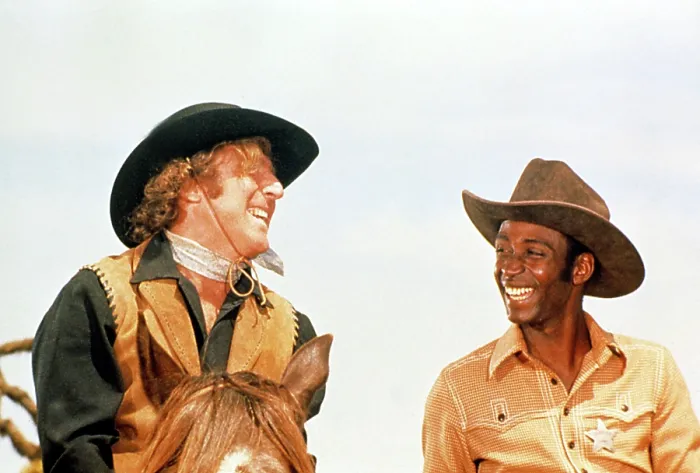 Framed Print : BLAZING SADDLES, Gene Wilder, Cleavon Little, 1974
