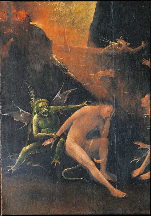 Framed Print : The Blessed and the Damned Souls (Visions of the Afterlife) The Hell, by Joren Anthoniszoon Van Aeken known as Bosch Hieronymus, 1500 - 1504, 16th Century, oil on panel Framed Print : The Blessed and the Damned Souls (Visions of the Afterlife) The Hell, by Joren Anthoniszoon Van Aeken known as Bosch Hieronymus, 1500 - 1504, 16th Century, oil on panel