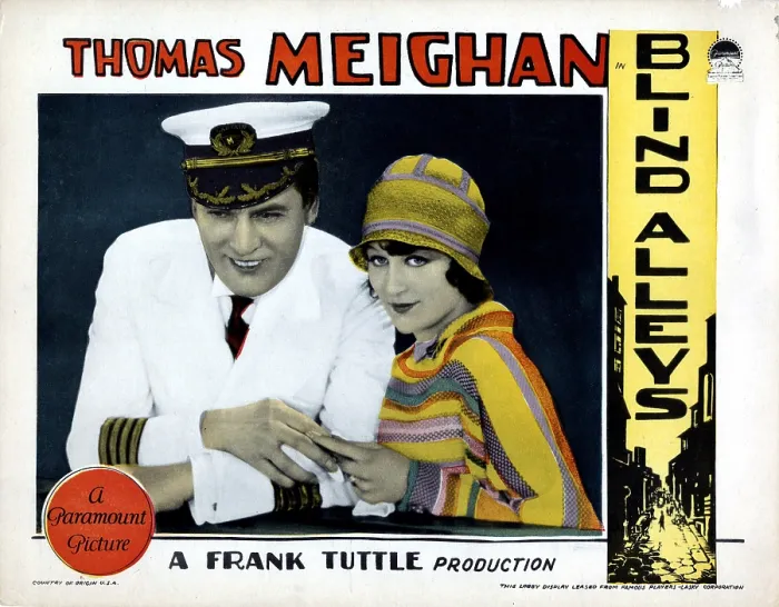 Framed Print : BLIND ALLEYS, from left, Thomas Meighan, Evelyn Brent, 1927
