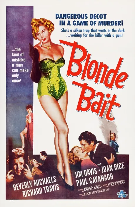 Framed Print : BLONDE BAIT, Beverly Michaels, 1956