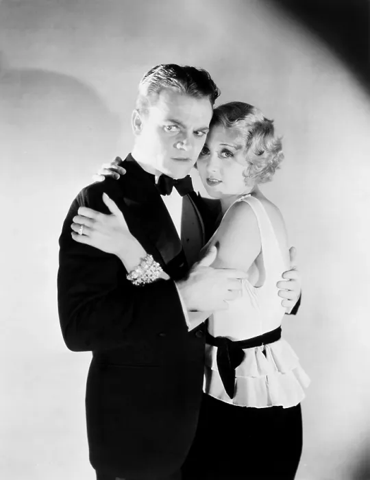 Framed Print : BLONDE CRAZY, from left: James Cagney, Joan Blondell, 1931
