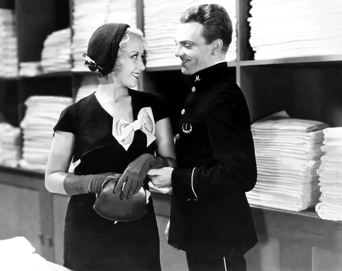 Framed Print : BLONDE CRAZY, from left, Joan Blondell, James Cagney, 1931 Framed Print : BLONDE CRAZY, from left, Joan Blondell, James Cagney, 1931