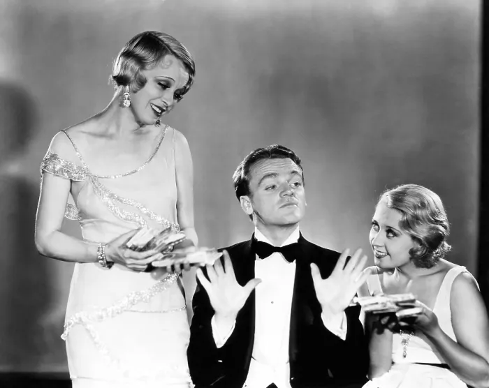 Framed Print : BLONDE CRAZY, Noel Francis, James Cagney, Joan Blondell, 1931