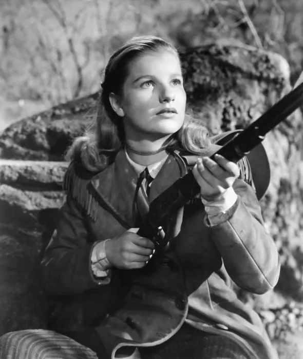 Framed Print : BLOOD ON THE MOON, Barbara Bel Geddes, 1948