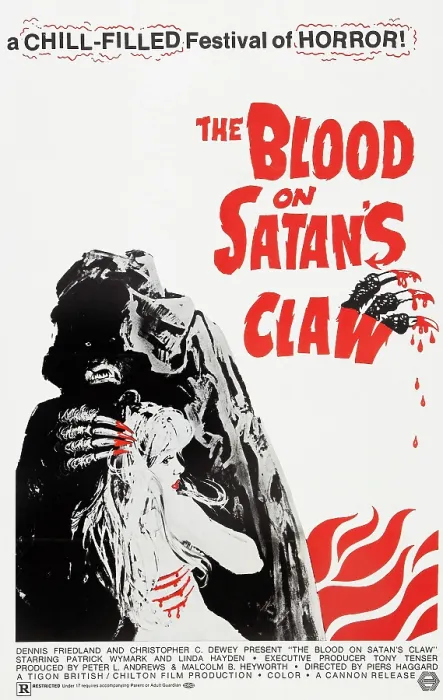 Framed Print : THE BLOOD ON SATAN'S CLAW, poster art, 1971
