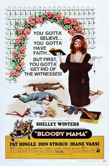 Framed Print : BLOODY MAMA, US poster art, Shelley Winters, 1970