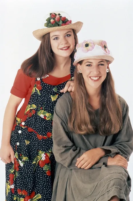 Framed Print : BLOSSOM, from left: Jenna Von Oy, Mayim Bialik, 1990-1995