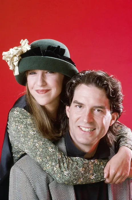 Framed Print : BLOSSOM, from left: Mayim Bialik, Ted Wass, (Season 2, 1991), 1990-1995