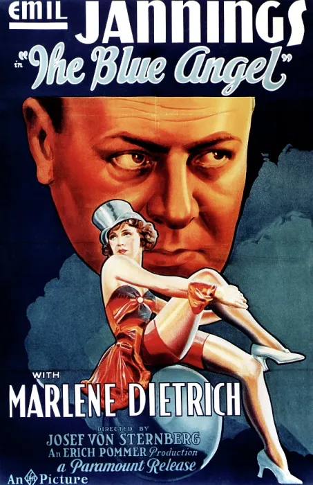 Framed Print : THE BLUE ANGEL, Marlene Dietrich, Emil Jannings (rear), 1930