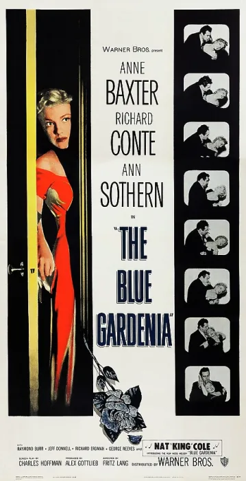 Framed Print : THE BLUE GARDENIA, US poster art, Anne Baxter, 1953