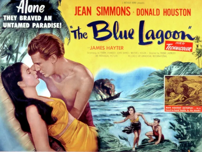 Framed Print : THE BLUE LAGOON, Jean Simmons, Donald Houston, 1949