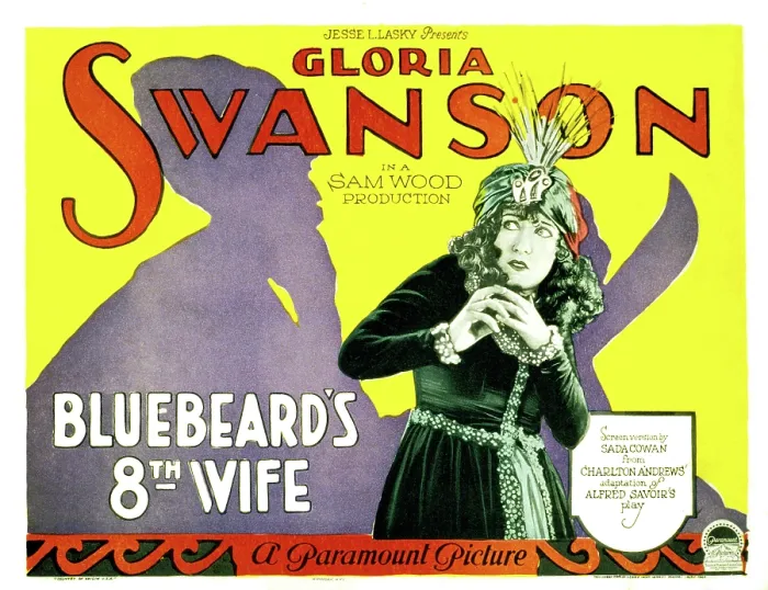 Framed Print : BLUEBEARD'S EIGTH WIFE, Gloria Swanson, 1923, fear Framed Print : BLUEBEARD'S EIGTH WIFE, Gloria Swanson, 1923, fear