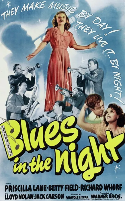 Framed Print : BLUES IN THE NIGHT, top across from left: Jack Carson, Priscilla Lane, Peter Whitney; bottom right from left: Richard Whorf, Betty Field, 1941