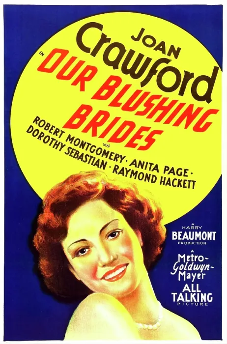 Framed Print : OUR BLUSHING BRIDES, US poster art, Joan Crawford, 1930