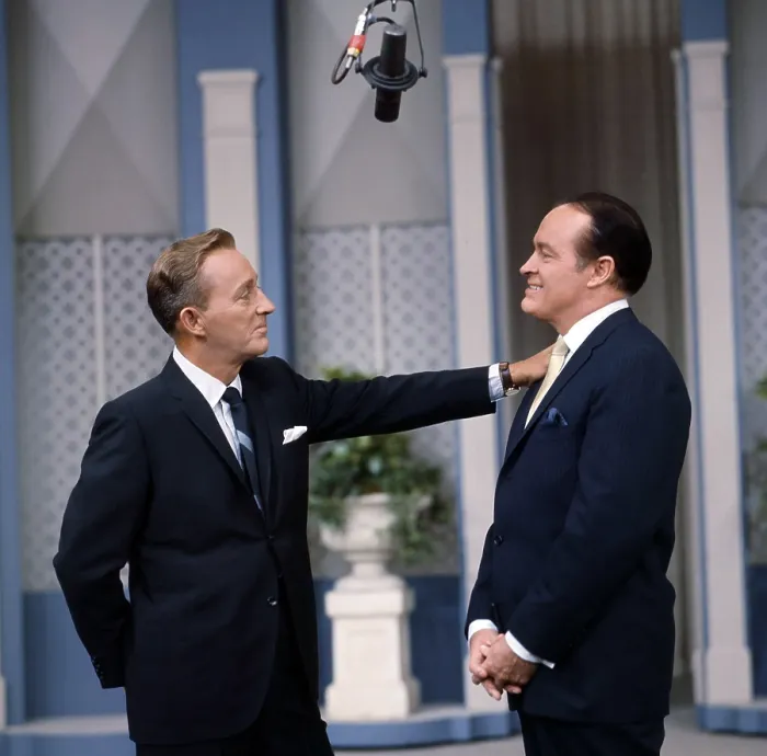 Framed Print : BOB HOPE COMEDY SPECIAL, from left: Bing Crosby, Bob Hope, (aired December 13, 1963)
