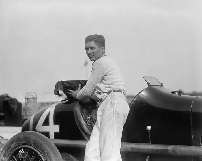 Framed Print : Bob McDonogh won the 250 mile Baltimore - Washington Speedway race, Oct 26, 1925. McDonogh was the No. 4 ranked driver of the AAA (American Auto Association) in 1925