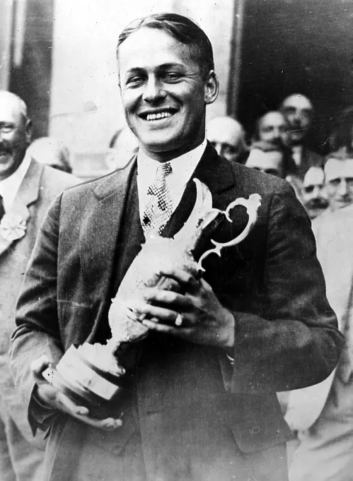 Framed Print : Bobby Jones with his championshuip cup after winning the British Open, St. Andrew's, Scotland, July 1927. Courtesy: CSU Archives / Everett Collection Framed Print : Bobby Jones with his championshuip cup after winning the British Open, St. Andrew's, Scotland, July 1927. Courtesy: CSU Archives / Everett Collection