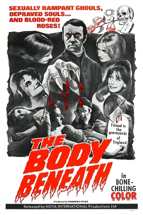 Framed Print : THE BODY BENEATH, center top: Gavin Reed; 1-sheet poster, 1970