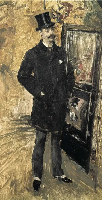Framed Print : BOLDINI, Giovanni (1842-1931). The Poet Hanvin. 1895-1900. Oil on canvas. BRAZIL. Sao Paulo. Sao Paulo Museum of Art. AISA / Everett Collection**US SALES ONLY**