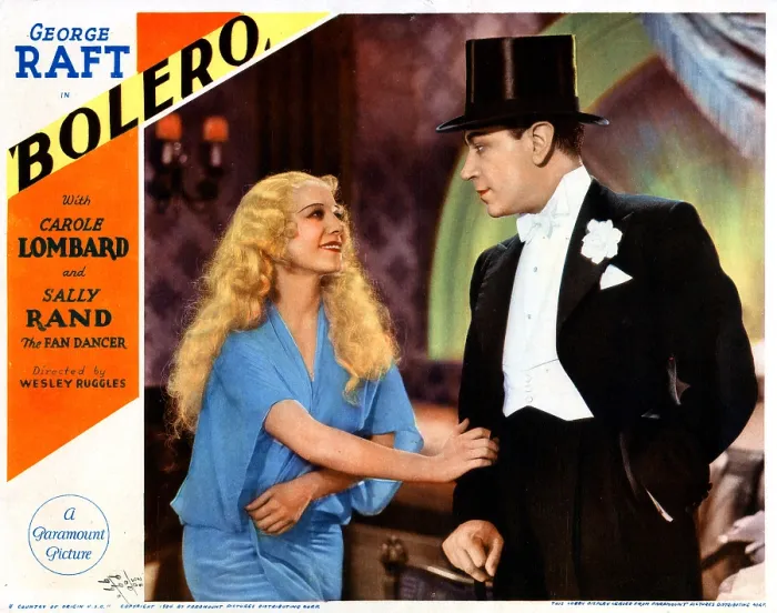 Framed Print : BOLERO, from left, Sally Rand, George Raft, 1934