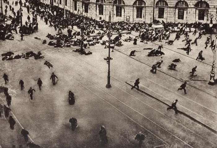 Framed Print : Bolshevik protest scattered by machine guns. Nevsky Prospect, Petrograd. July 4, 1917 Framed Print : Bolshevik protest scattered by machine guns. Nevsky Prospect, Petrograd. July 4, 1917